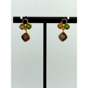 Michael Vincent Michaud 18K Gold Plated Droplets Earrings